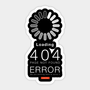 Loading error 404 Sticker